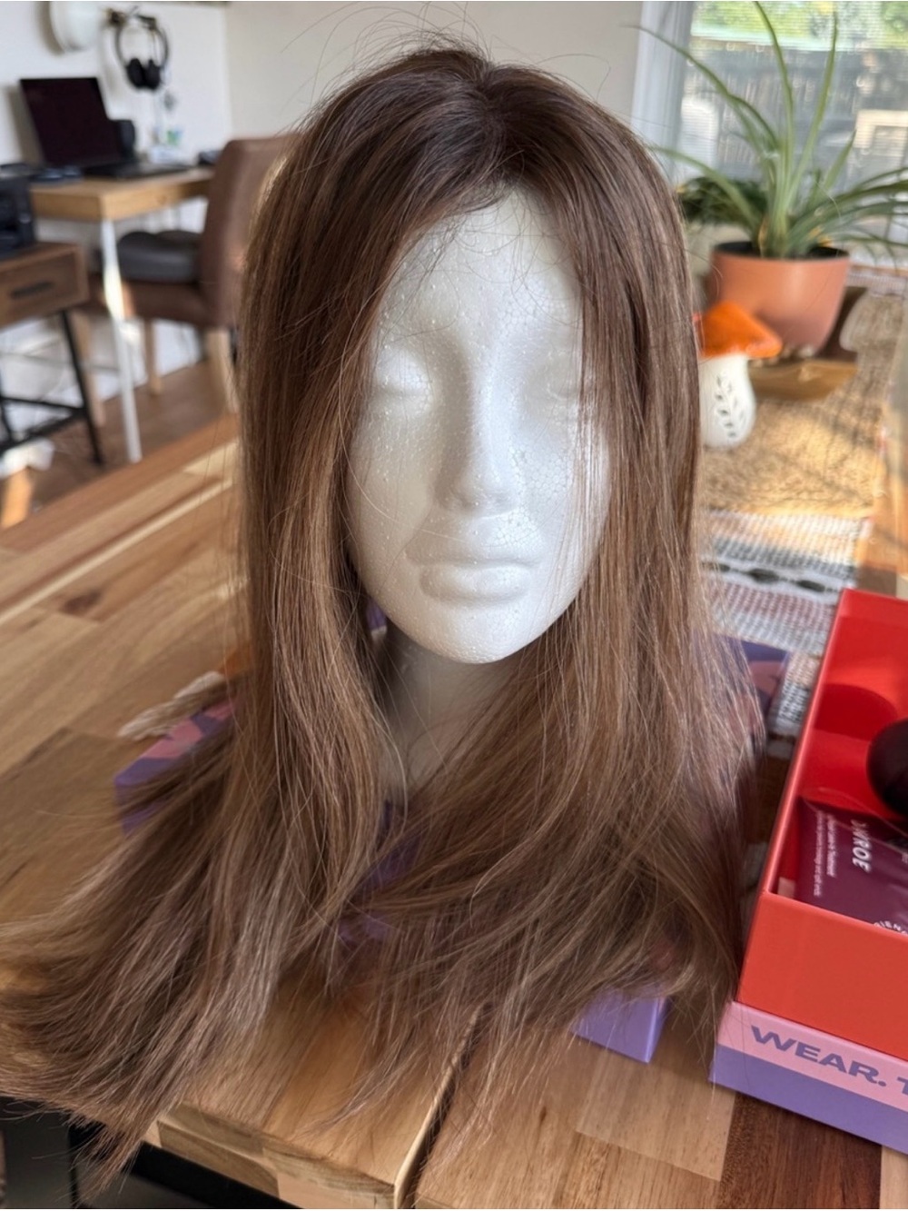 Lusta Brown Sugar Lace Hair Topper 18” 8x8 Human Hair Brunette